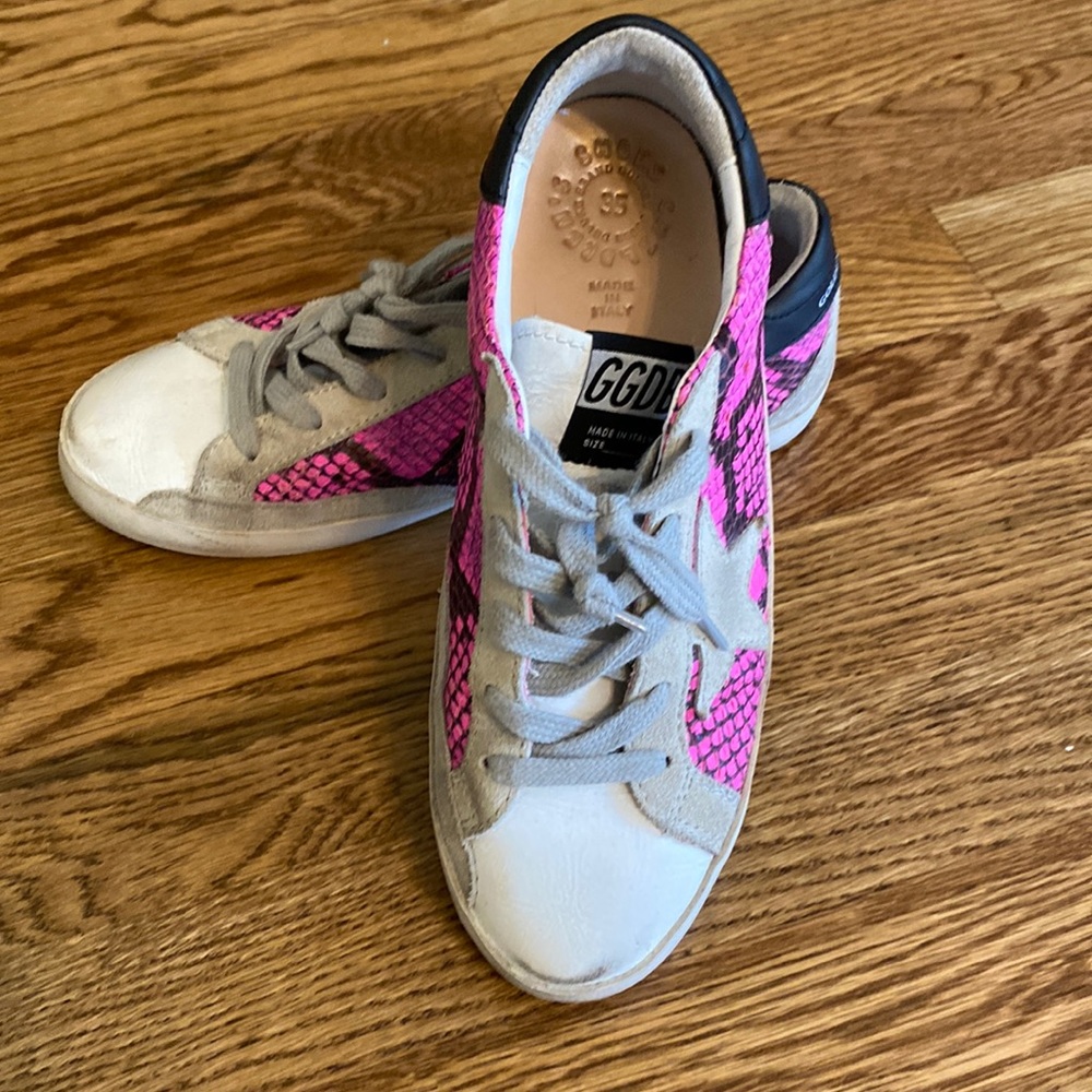 Authentic Kids’ Golden Goose Deluxe Brand Superstar Sneakers, Size 35
